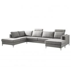 Studio Copenhagen Wohnlandschaft COSO Classic+ - Webstoff Inze: Hellgrau - Longchair davorstehend rechts / Ottomane links - Bettkasten - Chrom glänzend 37 Studio Copenhagen Wohnlandschaft COSO Classic+ - Webstoff Inze: Hellgrau - Longchair davorstehend rechts / Ottomane links - Bettkasten - Chrom glänzend -Wohnzimmermöbel boutique en ligne 1000212027 200811 17104001670 DETAILS P000000001000212027