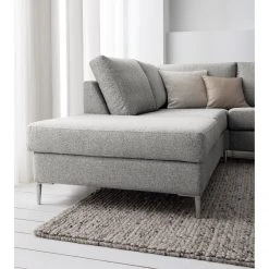 Studio Copenhagen Wohnlandschaft COSO Classic+ - Webstoff Inze: Hellgrau - Longchair davorstehend rechts / Ottomane links - Bettkasten - Chrom glänzend 43 Studio Copenhagen Wohnlandschaft COSO Classic+ - Webstoff Inze: Hellgrau - Longchair davorstehend rechts / Ottomane links - Bettkasten - Chrom glänzend -Wohnzimmermöbel boutique en ligne 1000212027 200923 09521000719 DETAILS P000000001000212027