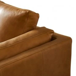 Studio Copenhagen Wohnlandschaft COSO Classic+ - Echtleder Taru: Hellbraun - Longchair davorstehend rechts / Ottomane links - Bettkasten - Chrom glänzend -Wohnzimmermöbel boutique en ligne 1000212033 200811 17221401094 DETAILS P000000001000212033