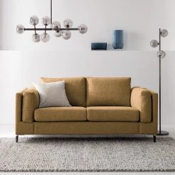 Studio Copenhagen 2-Sitzer Sofa COSO Classic+ - Webstoff Inze: Hellbraun - Schwarz -Wohnzimmermöbel boutique en ligne 1000212493 201008 13273200073 MOOD DETAILS P000000001000212493 mood