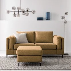 Studio Copenhagen 2-Sitzer Sofa COSO Classic+ - Webstoff Inze: Hellbraun - Schwarz -Wohnzimmermöbel boutique en ligne 1000212493 201008 13273200074 MOOD DETAILS P000000001000212493 mood