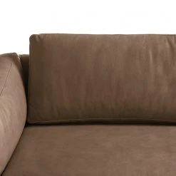 Studio Copenhagen Ecksofa COSO Classic+ mit Ottomane - Echtleder Taru: Nougat - Breite: 245 cm - Ottomane davorstehend rechts - Bettkasten - Eiche Dunkel -Wohnzimmermöbel boutique en ligne 1000212869 200825 13330000562 DETAILS P000000001000212869