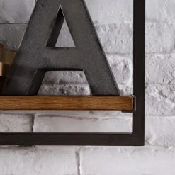 Ars manufacti Wandregal-Set Manchester II (5-teilig) - Akazie massiv / Metall - Akazie / Anthrazit -Wohnzimmermöbel boutique en ligne 1000213198 200527 13201700009 DETAILS P000000001000213198