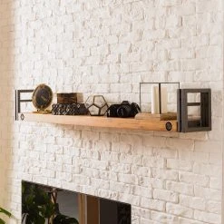 Ars manufacti Wandboard Manchester (3er-Set) - Akazie massiv / Metall - Akazie / Anthrazit - Breite: 150 cm -Wohnzimmermöbel boutique en ligne 1000213220 210831 13323600024 MOOD DETAILS P000000001000213220 mood