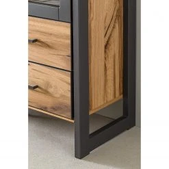 Naturoo Highboard Ironwood I - Echtholzfurnier / Metall - Alteiche / Grau 10 Naturoo Highboard Ironwood I - Echtholzfurnier / Metall - Alteiche / Grau -Wohnzimmermöbel boutique en ligne 1000213240 200512 14004700045 DETAILS P000000001000213240