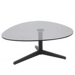 Red Living Couchtisch Mandan II - Glas / Metall - Grau / Schwarz