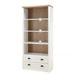 Norrwood Regal Proville III - Eiche Weiß Dekor / Eiche Dekor