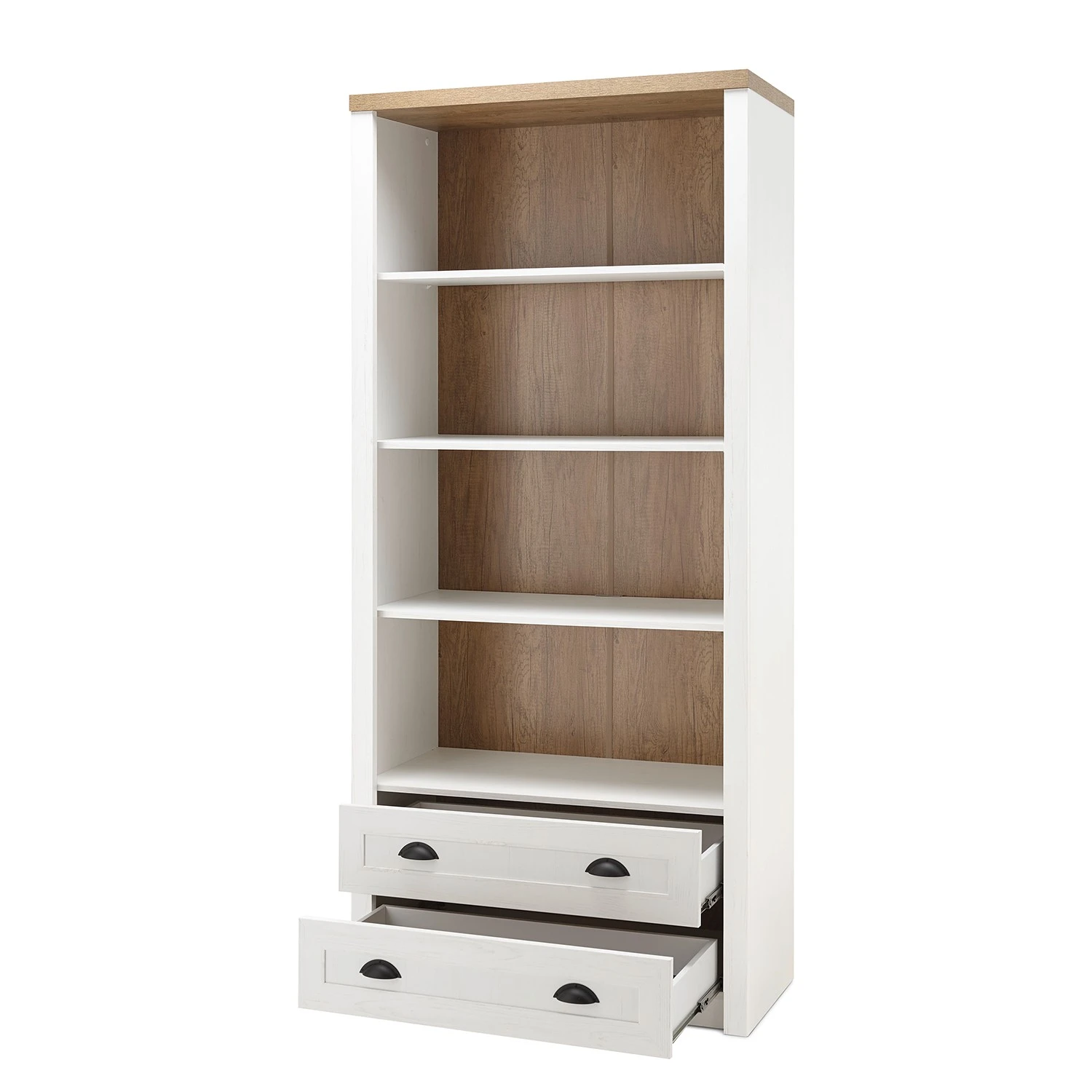 Norrwood Regal Proville III - Eiche Weiß Dekor / Eiche Dekor 5 Norrwood Regal Proville III - Eiche Weiß Dekor / Eiche Dekor – Bild 5