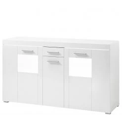 Loftscape Sideboard Cely - Hochglanz Weiß / Matt Weiß