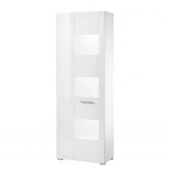 Loftscape Standvitrine Cely - Hochglanz Weiß / Matt Weiß