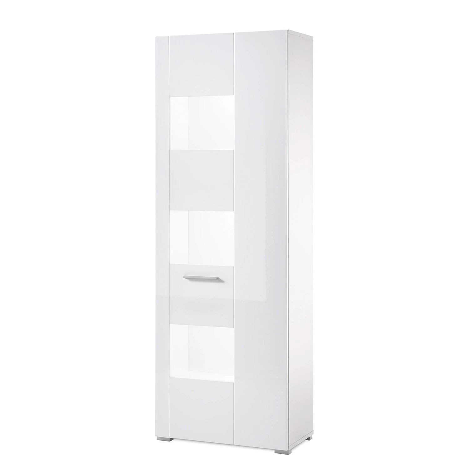 Loftscape Standvitrine Cely - Hochglanz Weiß / Matt Weiß 8 Loftscape Standvitrine Cely - Hochglanz Weiß / Matt Weiß – Bild 8