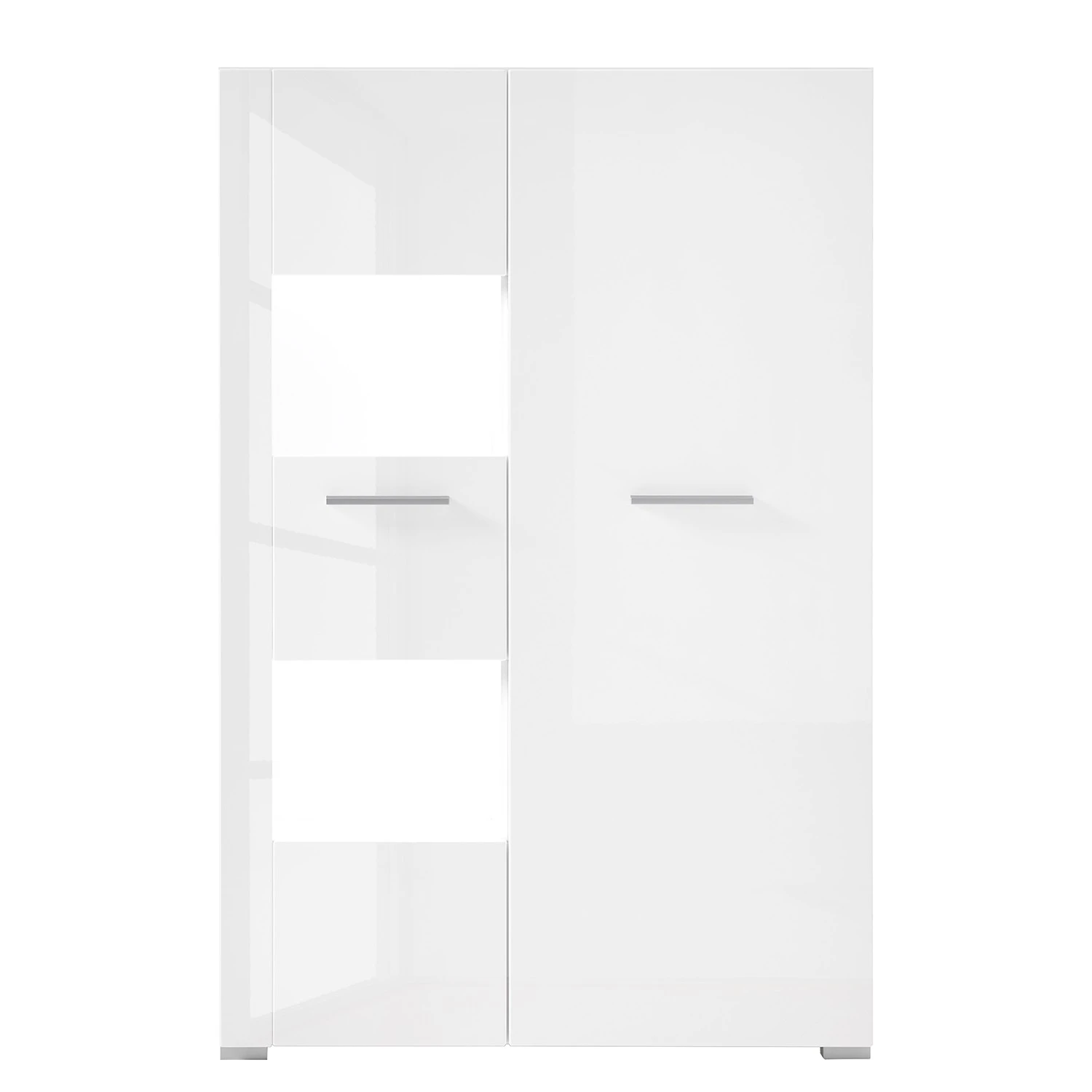 Loftscape Wohnwand Cely II (4-teilig) - Hochglanz Weiß / Matt Weiß 11 Loftscape Wohnwand Cely II (4-teilig) - Hochglanz Weiß / Matt Weiß – Bild 11