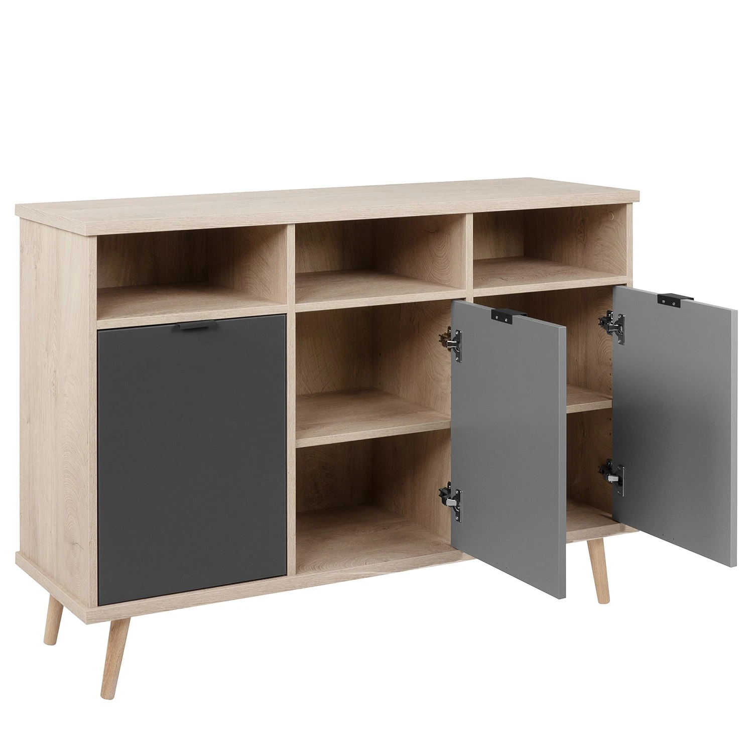Mørteens Sideboard Elysian - Grau / Eiche Dekor 9 Mørteens Sideboard Elysian - Grau / Eiche Dekor – Bild 9