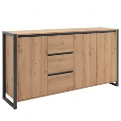 Red Living Sideboard Denville - Eiche Artisan Dekor / Anthrazit