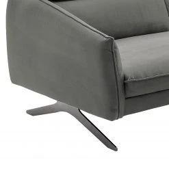 Fredriks Ecksofa Silt - Samt - Hellgrau - Longchair davorstehend rechts -Wohnzimmermöbel boutique en ligne 1000215470 201209 18170000681 DETAILS P000000001000215470