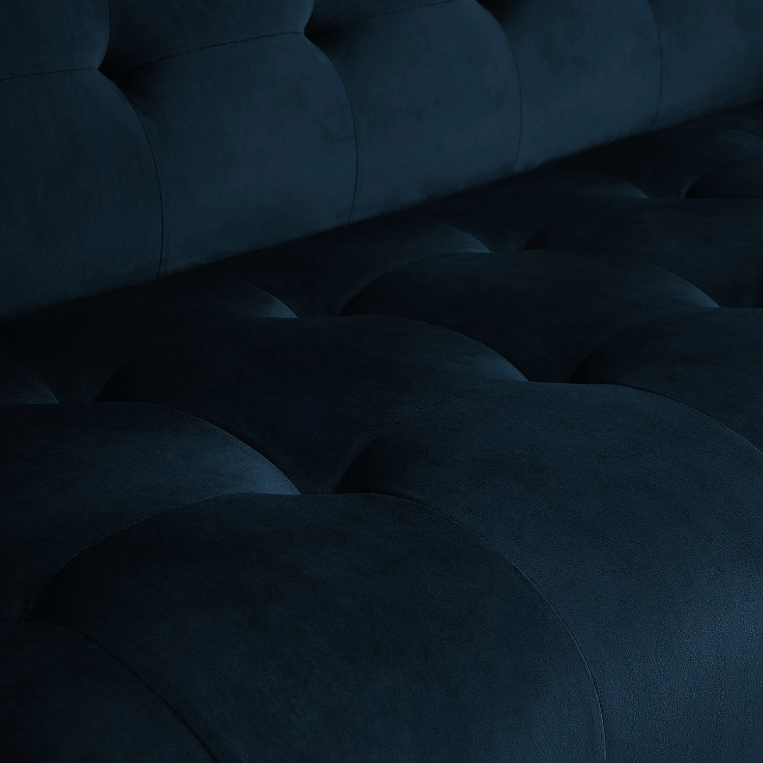 Red Living Sofa Botley (3-Sitzer) - Samt - Marineblau 9 Red Living Sofa Botley (3-Sitzer) - Samt - Marineblau – Bild 9