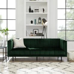 Jack & Alice Sofa Beslon (3-Sitzer) - Webstoff - Dunkelgrün -Wohnzimmermöbel boutique en ligne 1000216255 210107 16320800516 MOOD DETAILS P000000001000216255 mood