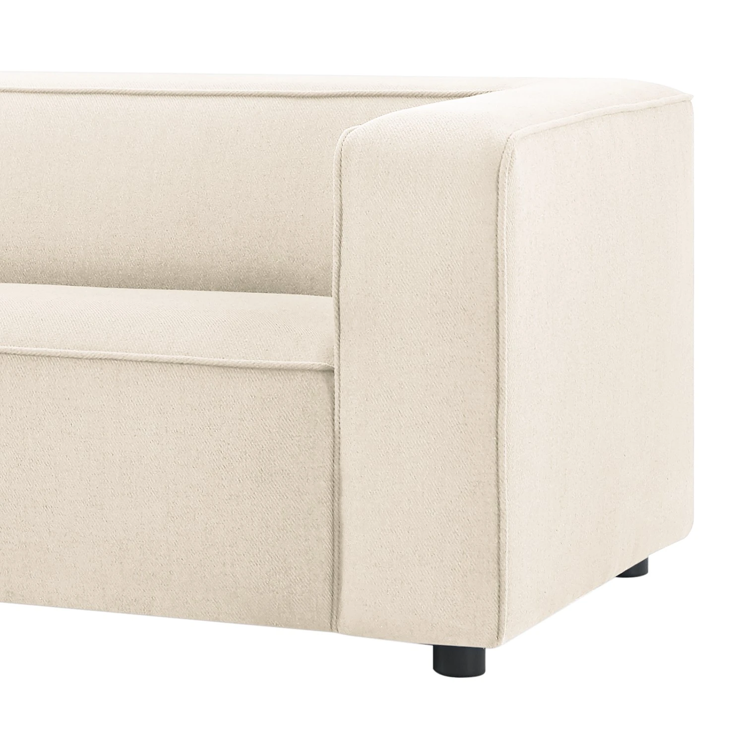 Fredriks Ecksofa Berlou I - Webstoff - Creme - Longchair davorstehend links 9 Fredriks Ecksofa Berlou I - Webstoff - Creme - Longchair davorstehend links – Bild 9