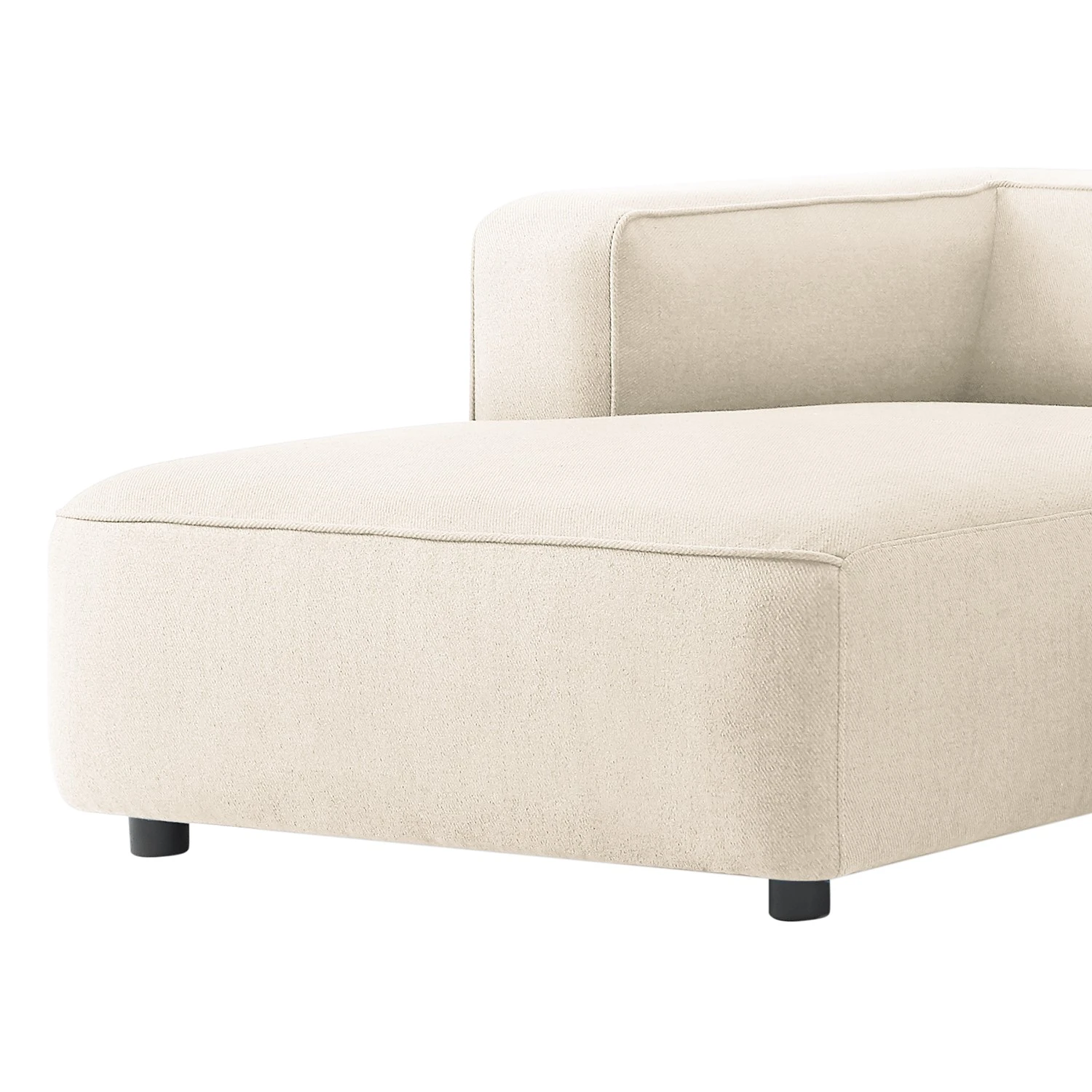 Fredriks Ecksofa Berlou I - Webstoff - Creme - Longchair davorstehend links 11 Fredriks Ecksofa Berlou I - Webstoff - Creme - Longchair davorstehend links – Bild 11