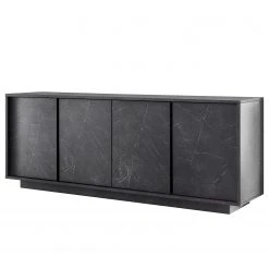 LC Spa Sideboard Carrara - Marmor Anthrazit Dekor