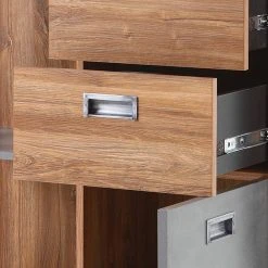 Ars manufacti Wohnwand Marton IV (4-teilig) - Eiche Stirling Dekor / Anthrazit -Wohnzimmermöbel boutique en ligne 1000217604 200630 09280900071 DETAILS P000000001000217604