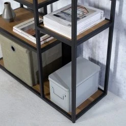 Studio Copenhagen Regal Flox II - Echtholzfurnier / Metall - Eiche / Schwarz -Wohnzimmermöbel boutique en ligne 1000218118 211020 14273000064 DETAILS P000000001000218118