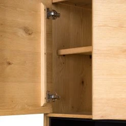 Studio Copenhagen Highboard Flox - Echtholzfurnier / Metall - Eiche / Schwarz -Wohnzimmermöbel boutique en ligne 1000218128 210901 08134700016 DETAILS P000000001000218128