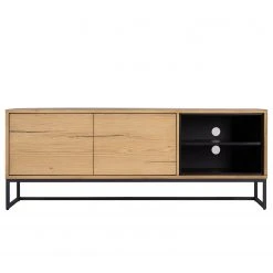 Studio Copenhagen TV-Lowboard Flox II - Echtholzfurnier / Metall - Eiche / Schwarz -Wohnzimmermöbel boutique en ligne 1000218134 210720 12091700019 DETAILS P000000001000218134