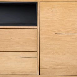 Studio Copenhagen Sideboard Flox II - Echtholzfurnier / Metall - Eiche / Schwarz -Wohnzimmermöbel boutique en ligne 1000218135 210901 08134800024 DETAILS P000000001000218135