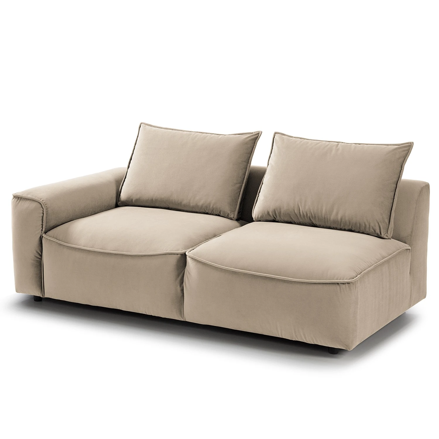 Studio Copenhagen Ecksofa Buckley II - Samt Shyla: Beige - Longchair davorstehend rechts 18 Studio Copenhagen Ecksofa Buckley II - Samt Shyla: Beige - Longchair davorstehend rechts – Bild 18