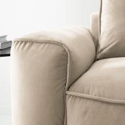 Studio Copenhagen Ecksofa Buckley II - Samt Shyla: Beige - Longchair davorstehend rechts 32 Studio Copenhagen Ecksofa Buckley II - Samt Shyla: Beige - Longchair davorstehend rechts -Wohnzimmermöbel boutique en ligne 1000218140 210127 14545400240 DETAILS P000000001000218140