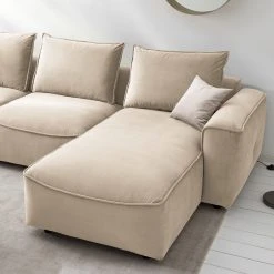 Studio Copenhagen Ecksofa Buckley II - Samt Shyla: Beige - Longchair davorstehend rechts 30 Studio Copenhagen Ecksofa Buckley II - Samt Shyla: Beige - Longchair davorstehend rechts -Wohnzimmermöbel boutique en ligne 1000218140 210127 14545500245 DETAILS P000000001000218140