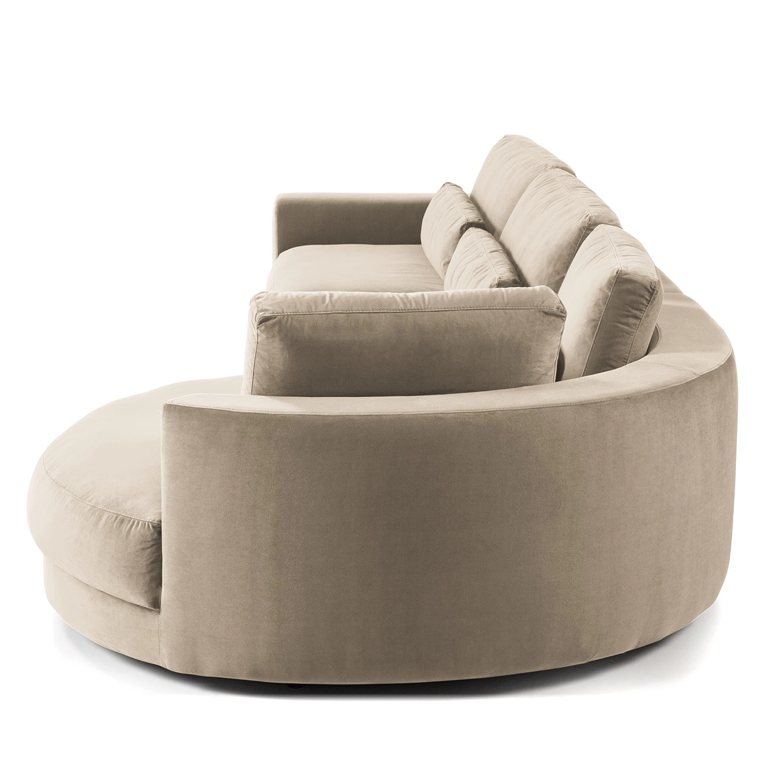 Studio Copenhagen Ecksofa Willows II - Samt Shyla: Beige - Ottomane davorstehend rechts 7 Studio Copenhagen Ecksofa Willows II - Samt Shyla: Beige - Ottomane davorstehend rechts – Bild 7