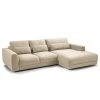 Studio Copenhagen Ecksofa Willows III - Webstoff Amila: Beige - Longchair davorstehend rechts