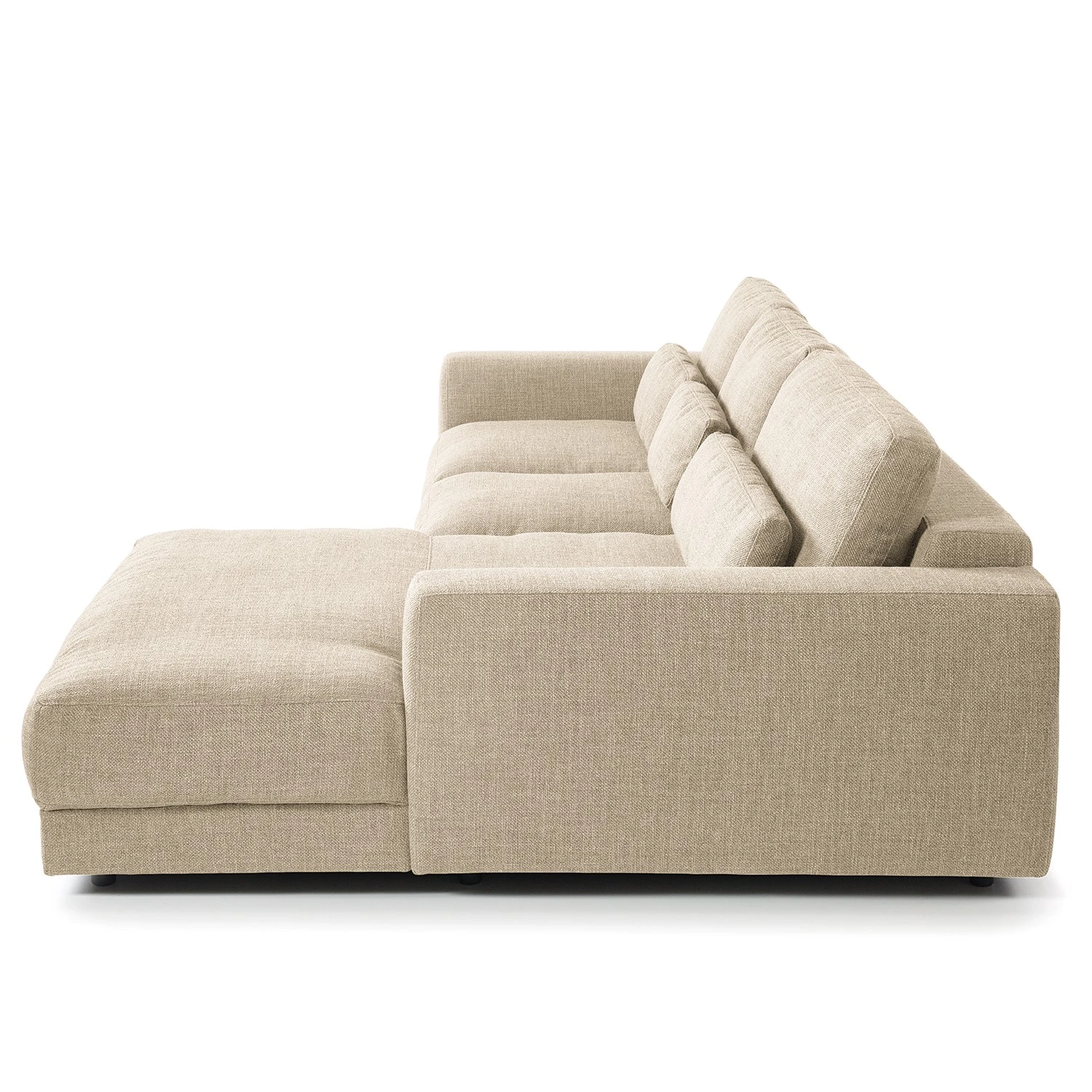 Studio Copenhagen Ecksofa Willows III - Webstoff Amila: Beige - Longchair davorstehend rechts 7 Studio Copenhagen Ecksofa Willows III - Webstoff Amila: Beige - Longchair davorstehend rechts – Bild 7