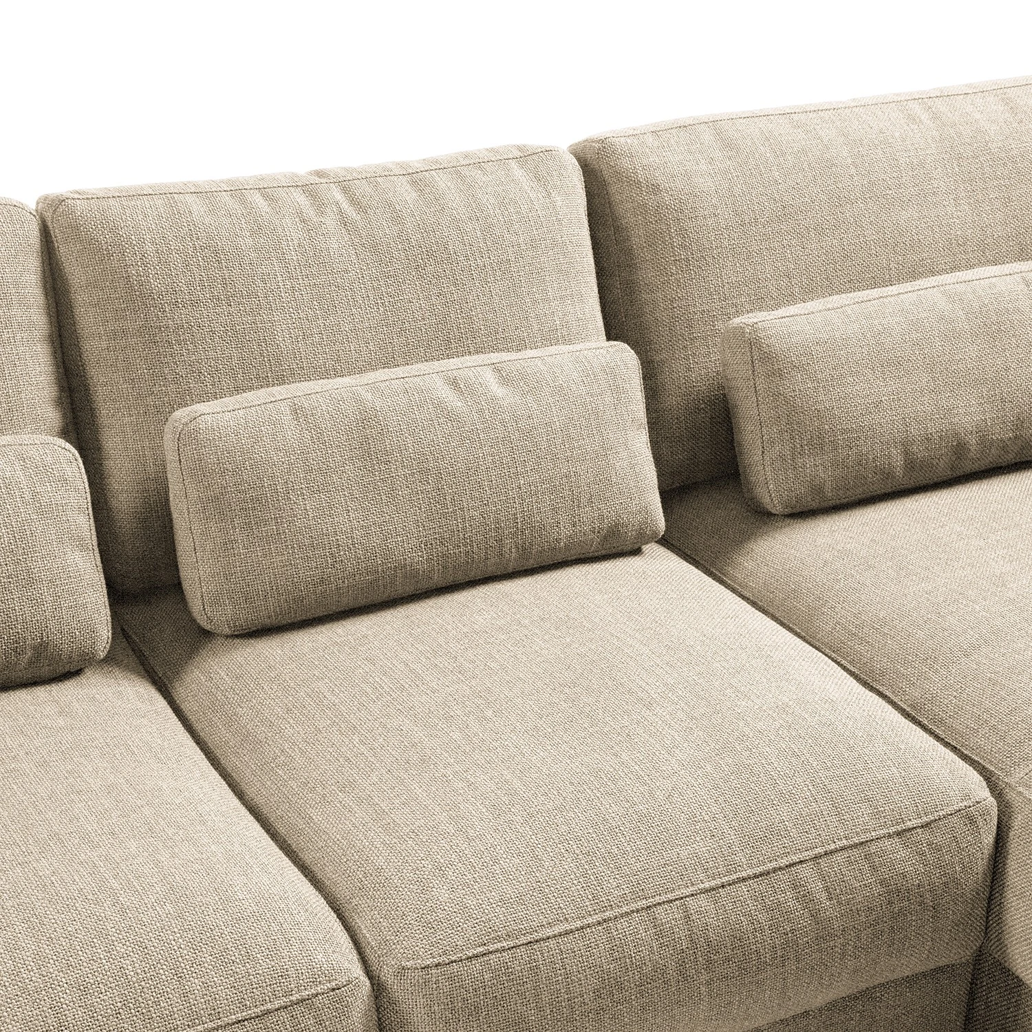 Studio Copenhagen Ecksofa Willows III - Webstoff Amila: Beige - Longchair davorstehend rechts 15 Studio Copenhagen Ecksofa Willows III - Webstoff Amila: Beige - Longchair davorstehend rechts – Bild 15