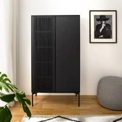 Studio Copenhagen Highboard Dowland - Echtholzfurnier - Eiche Schwarz 37 Studio Copenhagen Highboard Dowland - Echtholzfurnier - Eiche Schwarz -Wohnzimmermöbel boutique en ligne 1000218356 210311 08052600014 MOOD DETAILS P000000001000218356 mood