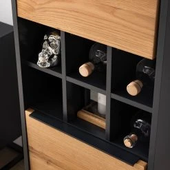 Red Living Schrank Barview II - Echtholzfurnier - Eiche / Anthrazit -Wohnzimmermöbel boutique en ligne 1000218359 210413 12575500006 DETAILS P000000001000218359