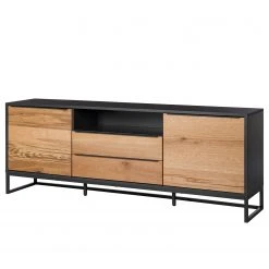 Red Living Sideboard Barview II - Echtholzfurnier - Eiche / Anthrazit