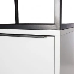 Fredriks Schrank White Hall II - Matt Weiß / Schwarz -Wohnzimmermöbel boutique en ligne 1000218376 210303 09052400006 DETAILS P000000001000218376