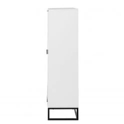 Fredriks Highboard White Hall - Matt Weiß / Schwarz -Wohnzimmermöbel boutique en ligne 1000218378 210311 12364200004 DETAILS P000000001000218378