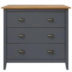 Maison Belfort Kommode Rivery III - Kiefer massiv - Anthrazit -Wohnzimmermöbel boutique en ligne 1000218438 210128 06171200038 DETAILS P000000001000218438