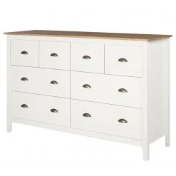 Maison Belfort Sideboard Rivery II - Kiefer massiv - Weiß