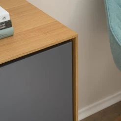 Studio Copenhagen Sideboard Danica - Echtholzfurnier - Matt Dunkelgrau / Esche -Wohnzimmermöbel boutique en ligne 1000220479 201113 13034900051 DETAILS P000000001000220479