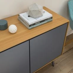 Studio Copenhagen Sideboard Danica - Echtholzfurnier - Matt Dunkelgrau / Esche -Wohnzimmermöbel boutique en ligne 1000220479 201113 13035100052 DETAILS P000000001000220479
