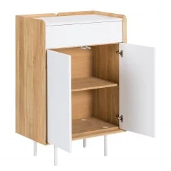 Studio Copenhagen Kommode Noovi - Wildeiche teilmassiv - Weiß / Wildeiche -Wohnzimmermöbel boutique en ligne 1000220567 200820 08051200008 DETAILS P000000001000220567