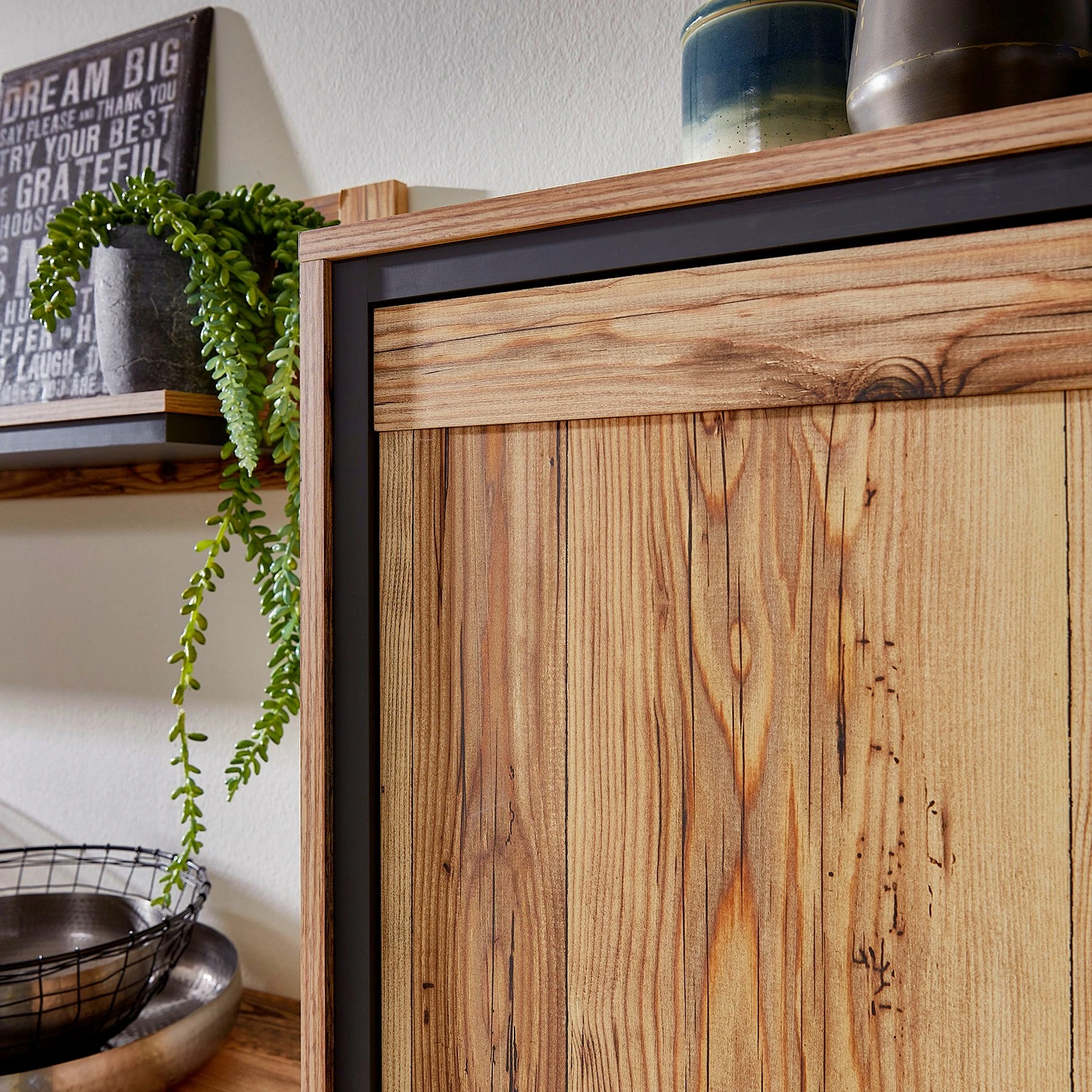 Ridgevalley Wohnwand Priay III (4-teilig) - Inkl. Beleuchtung - Lärche Dekor / Graphit 14 Ridgevalley Wohnwand Priay III (4-teilig) - Inkl. Beleuchtung - Lärche Dekor / Graphit – Bild 14