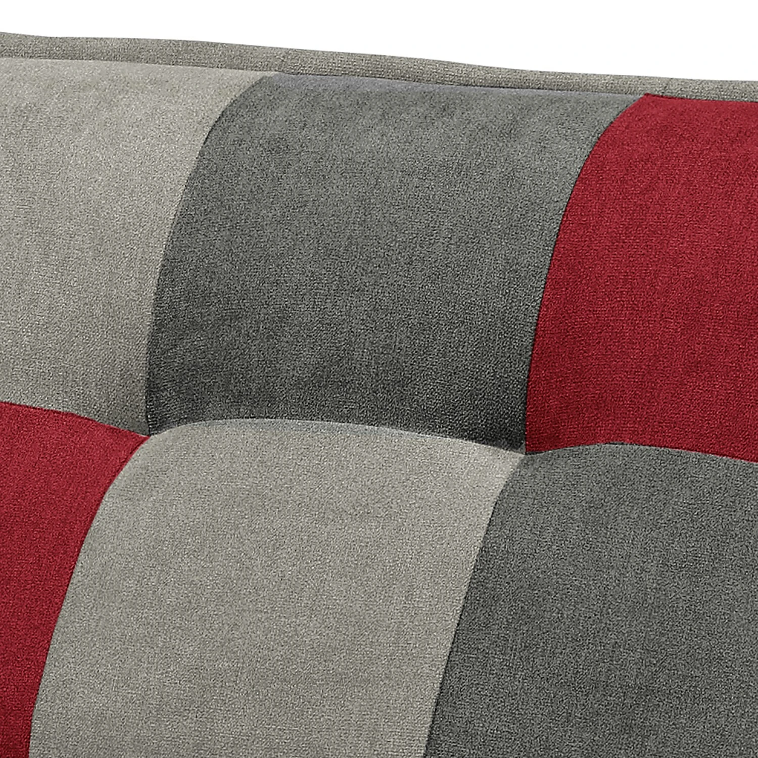 Fredriks Sofa Tutu (2-Sitzer) - Microfaser - Microfaser Ranu Patchwork: Beere / Grau 5 Fredriks Sofa Tutu (2-Sitzer) - Microfaser - Microfaser Ranu Patchwork: Beere / Grau – Bild 5