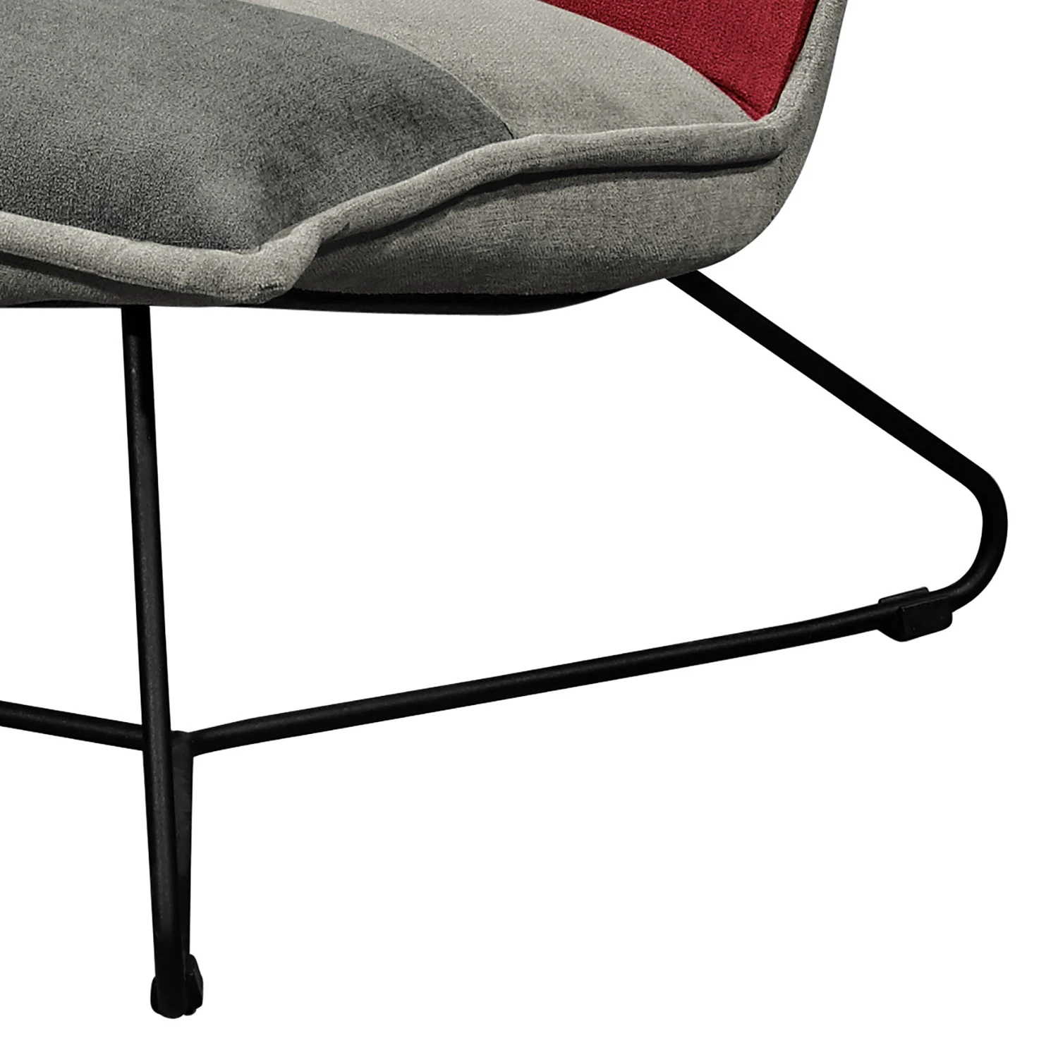 Fredriks Sofa Tutu (2-Sitzer) - Microfaser - Microfaser Ranu Patchwork: Beere / Grau 6 Fredriks Sofa Tutu (2-Sitzer) - Microfaser - Microfaser Ranu Patchwork: Beere / Grau – Bild 6