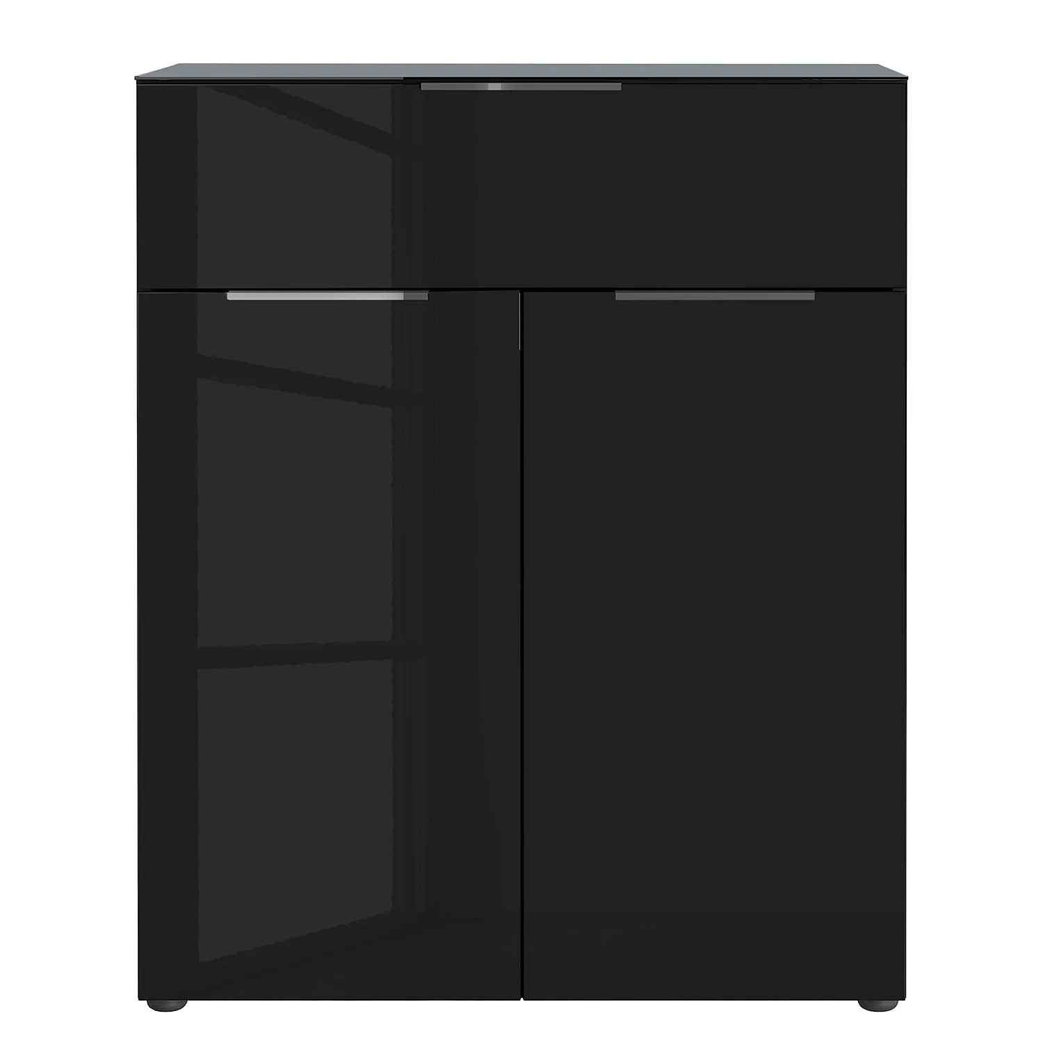 Germania Kommode Oakland II - Glas - Schwarz 3 Germania Kommode Oakland II - Glas - Schwarz – Bild 3